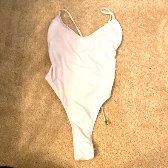White One-Piece Swimsuit - Picture 1 of 2